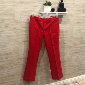 Red dress slacks